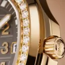 Patek Philippe Aquanaut 5268/200R-010 Rose Gold Taupe Brown Dial Diamond Bezel