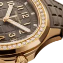 Patek Philippe Aquanaut 5268/200R-010 Rose Gold Taupe Brown Dial Diamond Bezel