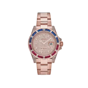 Rolex GMT-Master II 126755SARU Rose Gold Sapphire and Ruby
