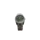 Rolex Day-Date 40 228396TBR Platinum Olive Green Dial Diamond Bezel