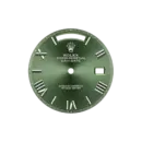 Rolex Day-Date 40 228396TBR Platinum Olive Green Dial Diamond Bezel
