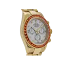 Rolex Daytona 116578SACO Yellow Gold Sapphire Bezel Mother Of Pearl Dial