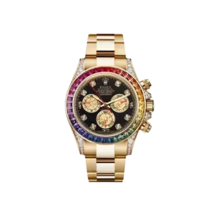 Rolex Daytona 116598RBOW 'Rainbow' Yellow Gold Black Dial Sapphire Bezel
