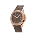 Patek Philippe Aquanaut 5268/200R-010 Rose Gold Taupe Brown Dial Diamond Bezel