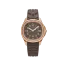 Patek Philippe Aquanaut 5268/200R-010 Rose Gold Taupe Brown Dial Diamond Bezel