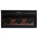 WOLF Roadster Triple Watch Winder with Cover, Storage & Travel Case